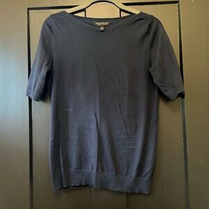 Banana Republic light knit short sleeve boatneck top